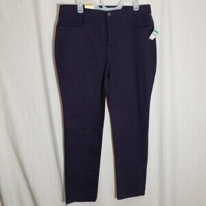 Style & Co Dark Grape Slim Leg High Rise Tummy Control (AN)